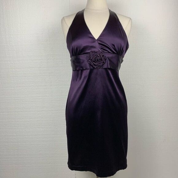Anthropologie Dresses & Skirts - Anthropologie Eva Franco Purple Satin Dress